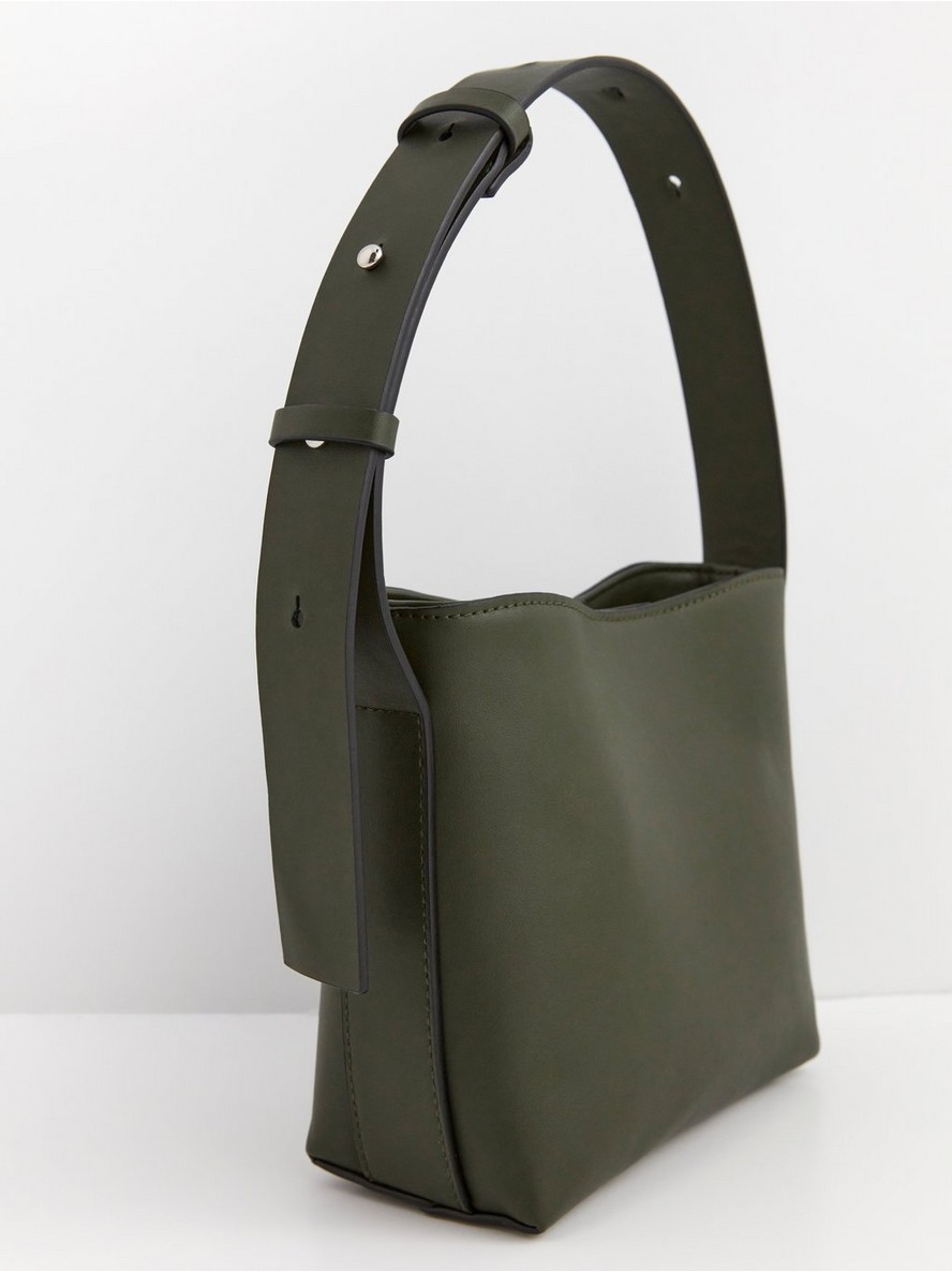 NONE - Demi Lune leather bucket bag