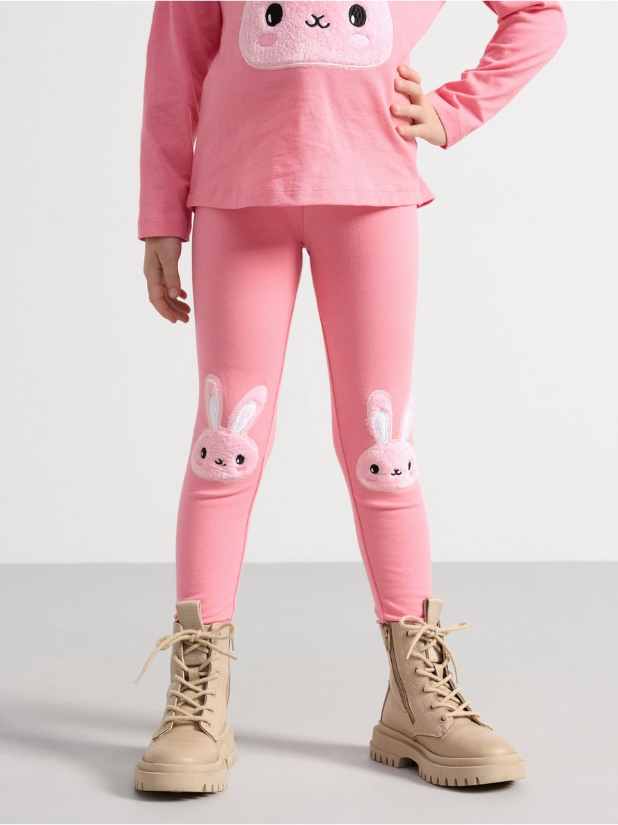 Leggings with brushed inside Pink